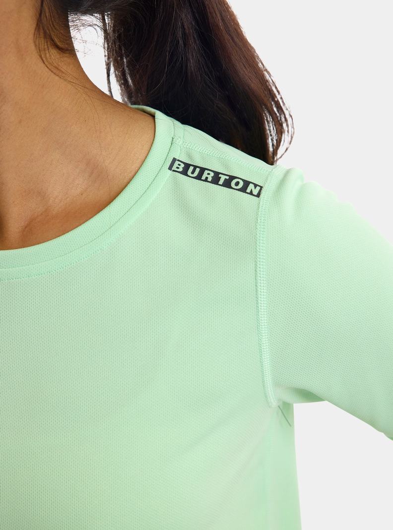 Burton Active Kurzes Sleeve T-Shirts Damen Grün | 269-JCMNGD