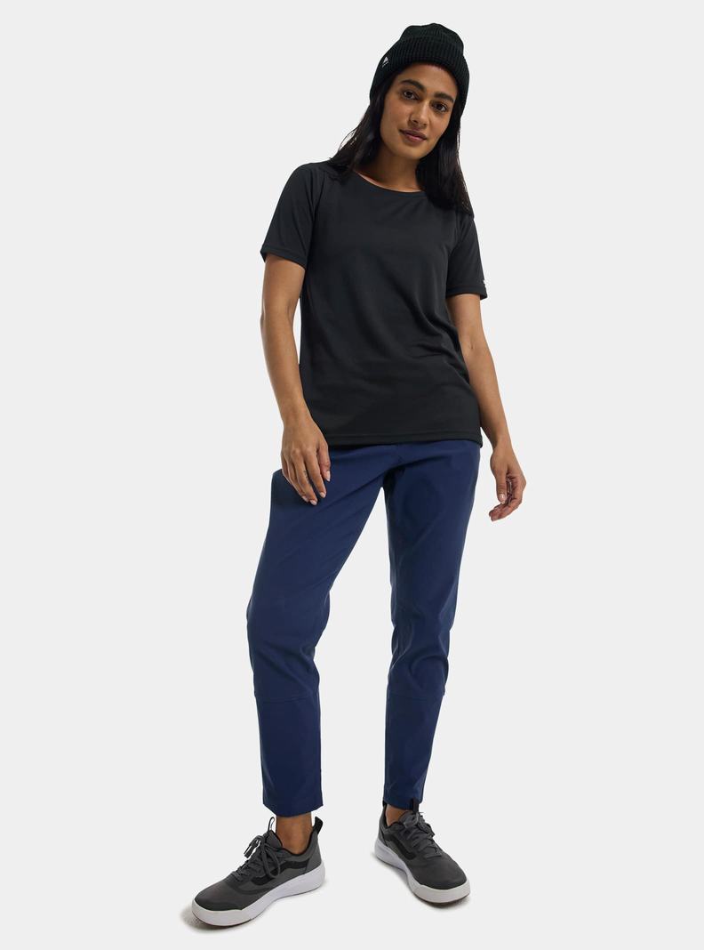 Burton Active Kurzes Sleeve T-Shirts Damen Schwarz | 683-FGVWOX