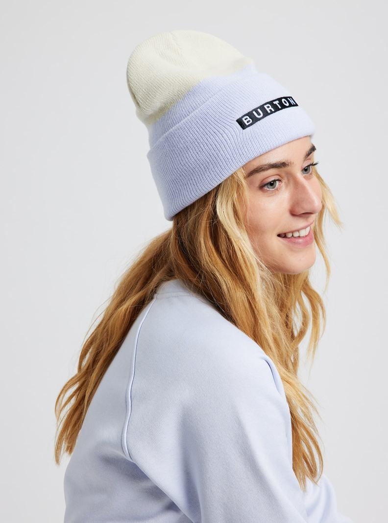Burton All 80 Mütze Damen Weiß Lila | 543-JBCVEA