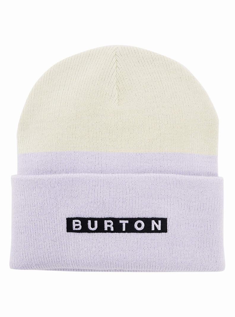Burton All 80 Mütze Damen Weiß Lila | 543-JBCVEA