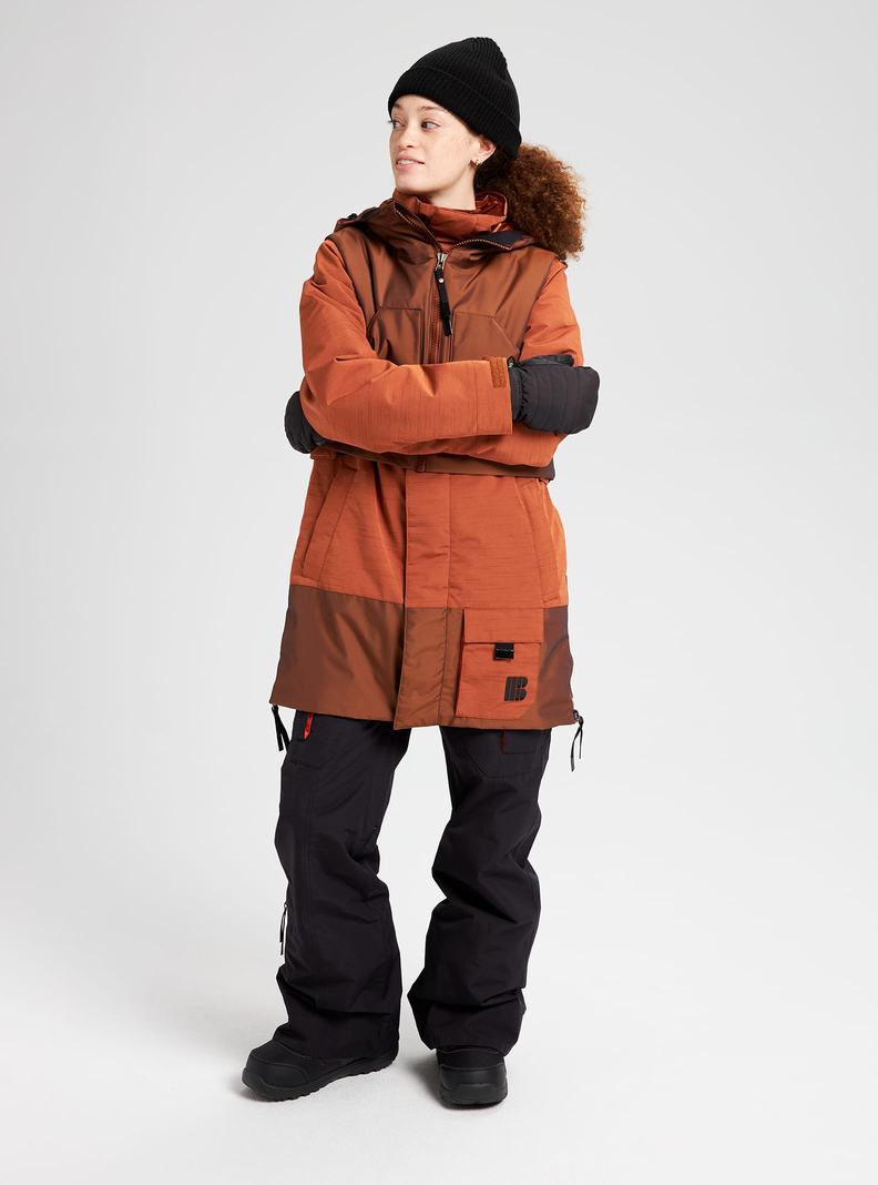 Burton Amora Parka Snowboardjacke Damen Braun | 935-UJSPEX