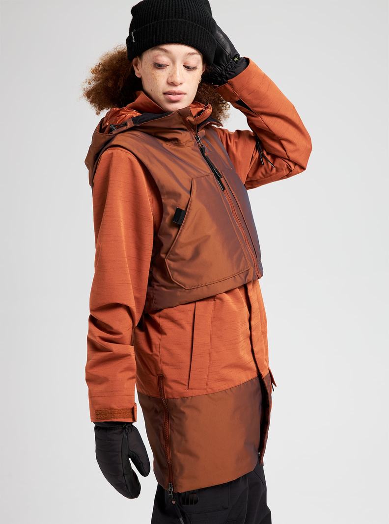 Burton Amora Parka Snowboardjacke Damen Braun | 935-UJSPEX