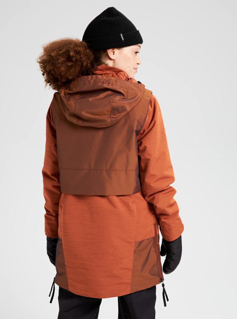 Burton Amora Parka Snowboardjacke Damen Braun | 935-UJSPEX