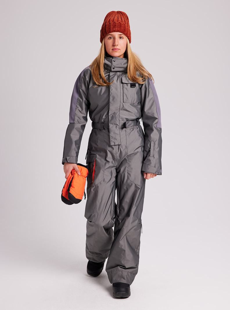Burton Amora Schneeanzug Damen Grau | 539-UHYETW
