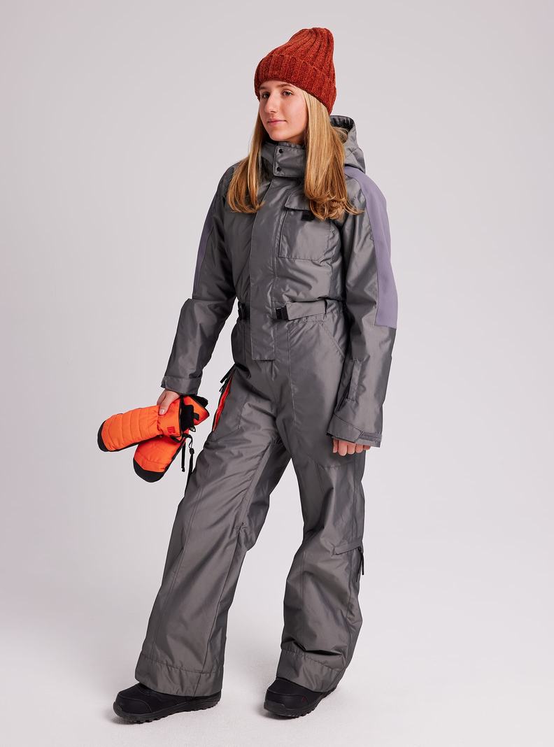 Burton Amora Schneeanzug Damen Grau | 539-UHYETW