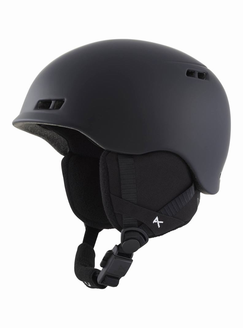 Burton Anon Burner Skihelm Kinder Schwarz | 740-QKWPRX