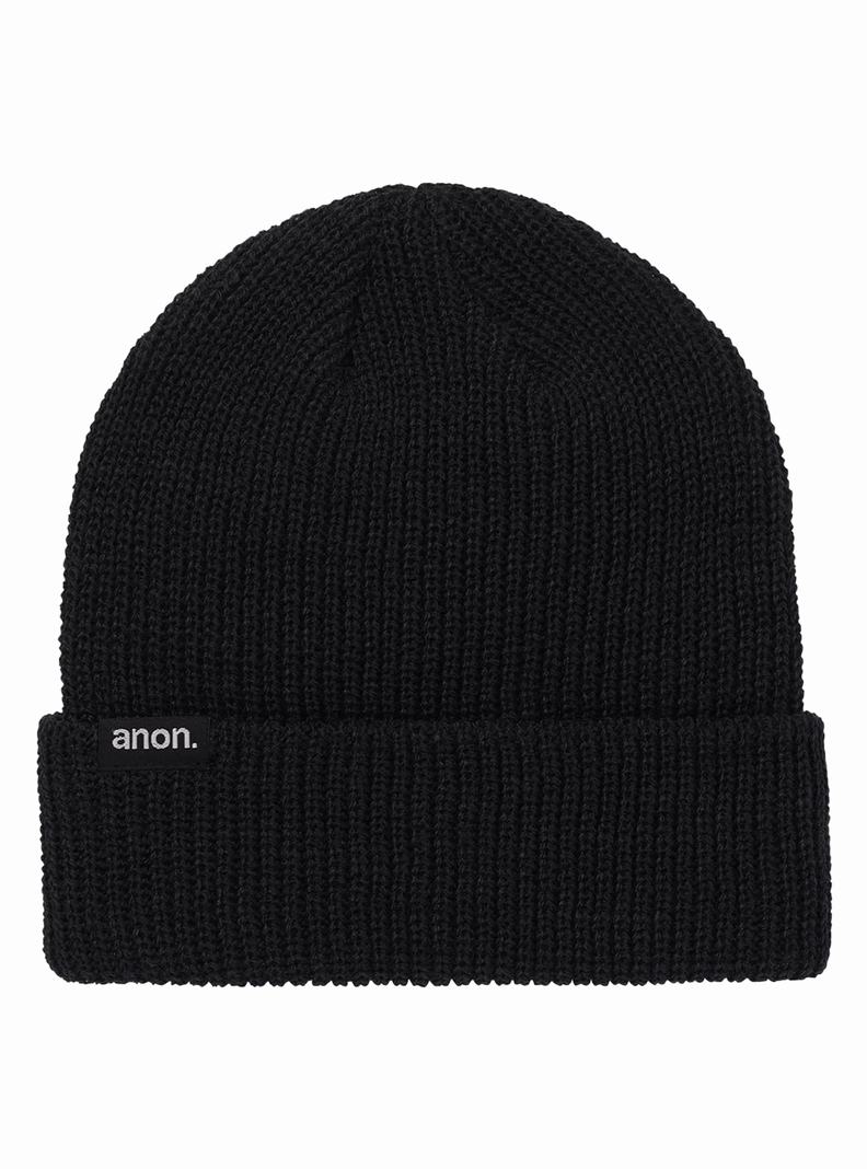 Burton Anon Cuff Mütze Damen Schwarz | 079-EDWLZG