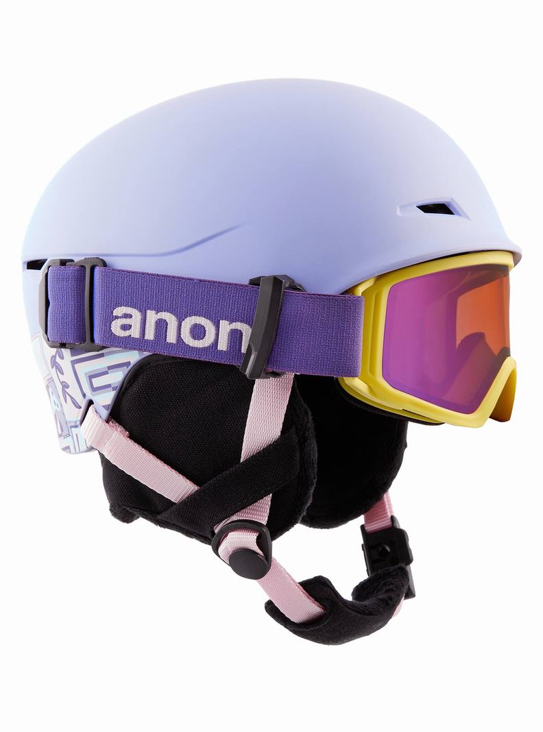 Burton Anon Define Skihelm Kinder Lila | 648-UTPJVC