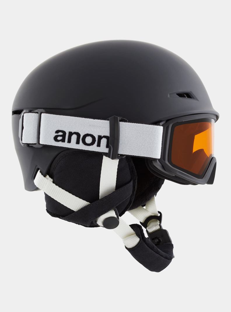 Burton Anon Define Skihelm Kinder Schwarz | 391-QWRDJI