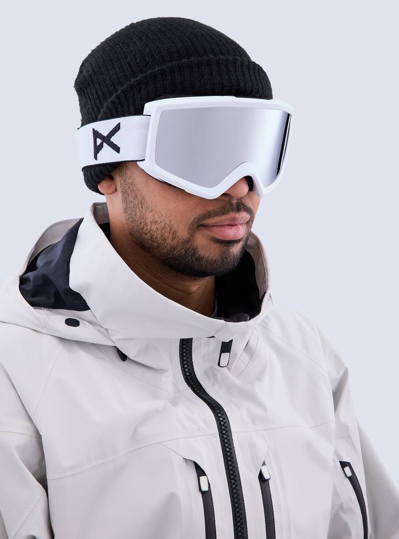 Burton Anon Helix 2.0 Goggles + Bonus Lens Skibrillen Damen Weiß Silber | 615-AVKJEG