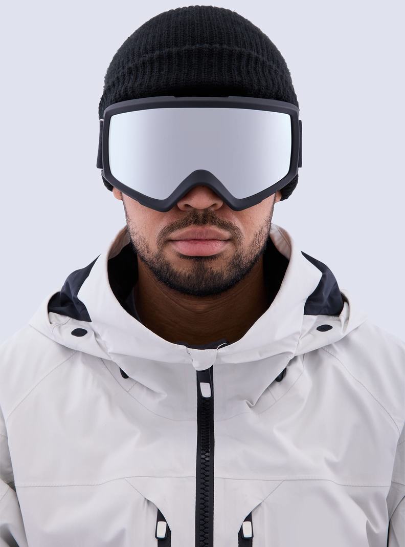 Burton Anon Helix 2.0 Goggles + Bonus Lens Skibrillen Herren Schwarz Silber | 836-LYSNPU
