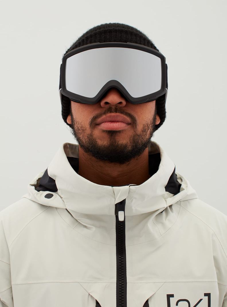 Burton Anon Helix 2.0 Goggles + Bonus Lens Skibrillen Herren Schwarz Silber | 836-LYSNPU
