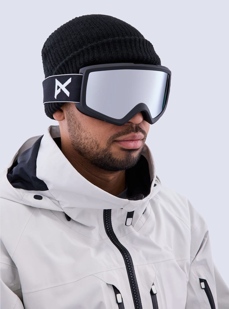 Burton Anon Helix 2.0 Goggles + Bonus Lens Skibrillen Damen Schwarz Silber | 873-LHFRCU