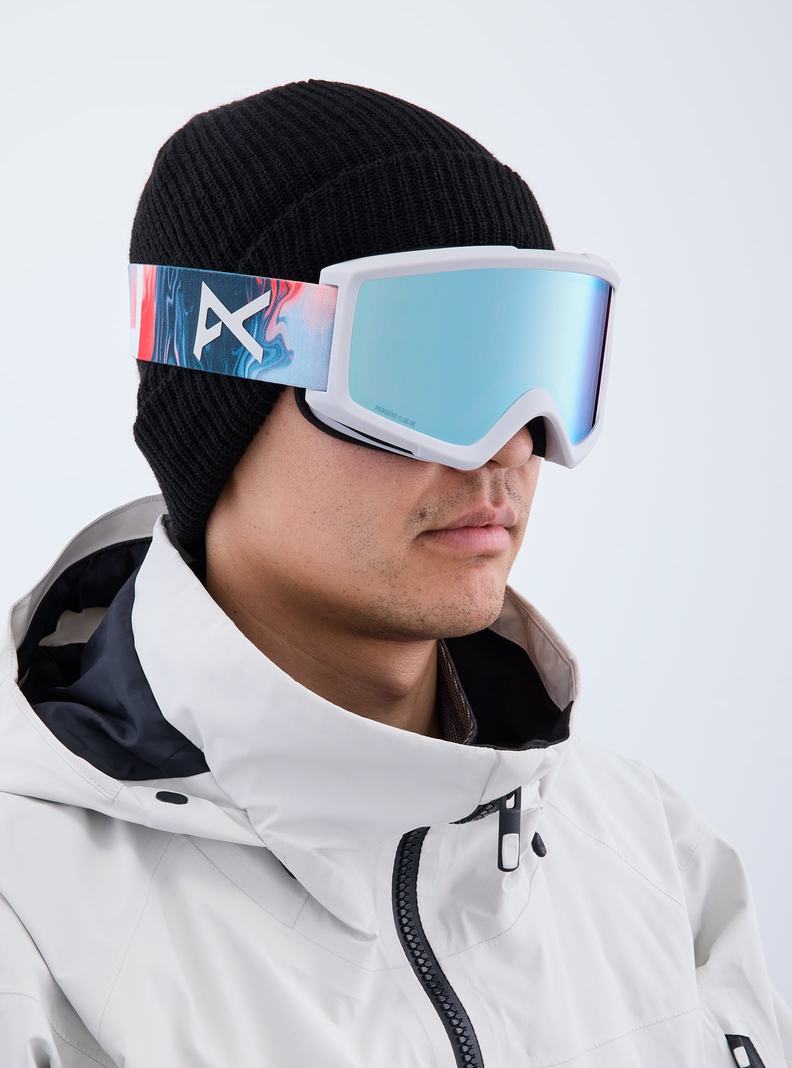 Burton Anon Helix 2.0 Low Bridge Fit Skibrillen Damen Blau | 837-LAZEJT