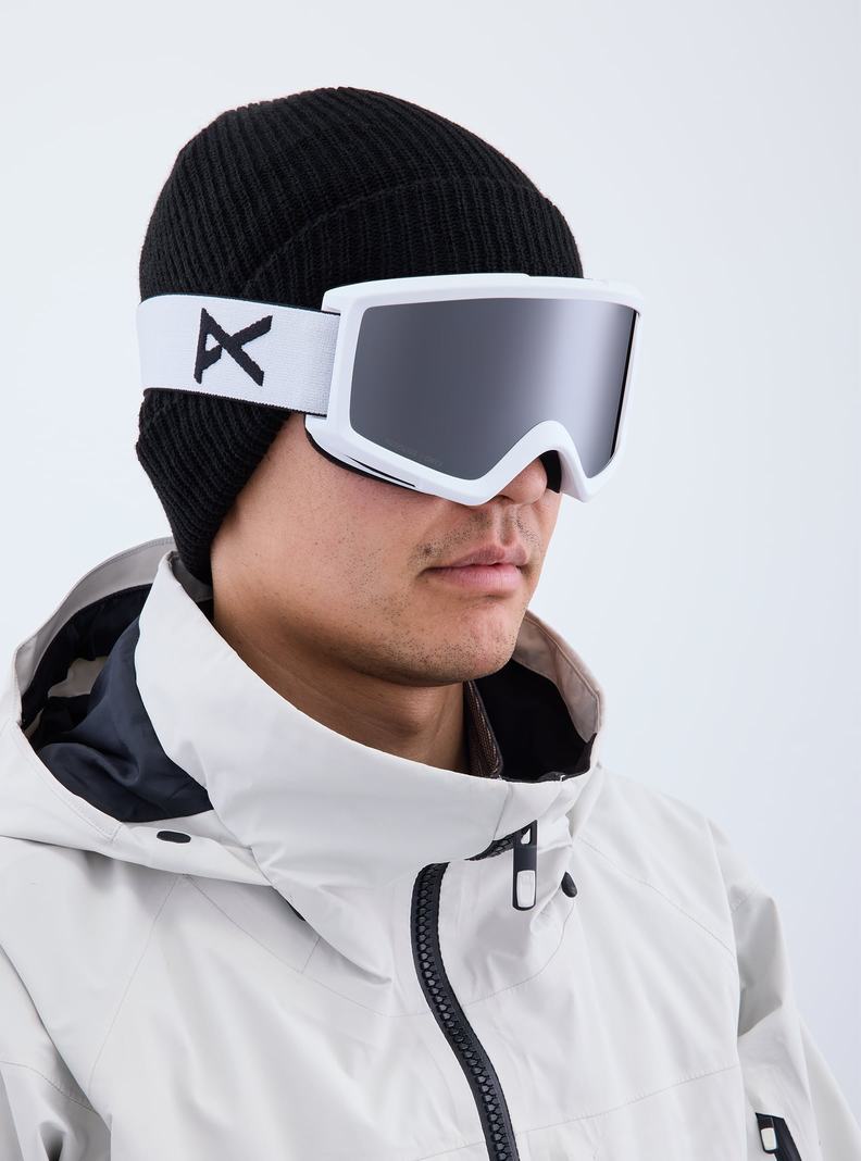 Burton Anon Helix 2.0 Low Bridge Fit Skibrillen Damen Weiß Orange Schwarz | 902-SNABKM