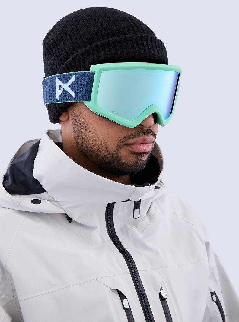 Burton Anon Helix 2.0 Perceive Goggles + Bonus Lens Skibrillen Herren Navy Blau | 309-KGOMRE