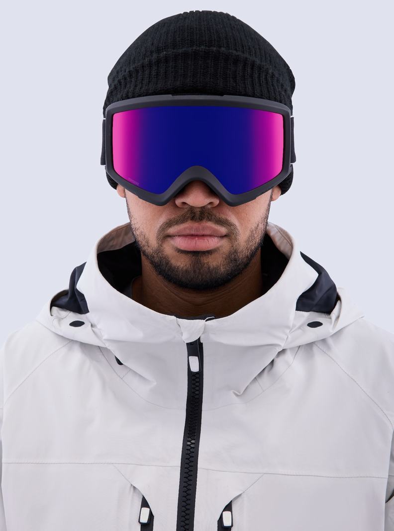 Burton Anon Helix 2.0 Perceive Goggles + Bonus Lens Skibrillen Herren Schwarz Orange Rot | 427-LFCTVU