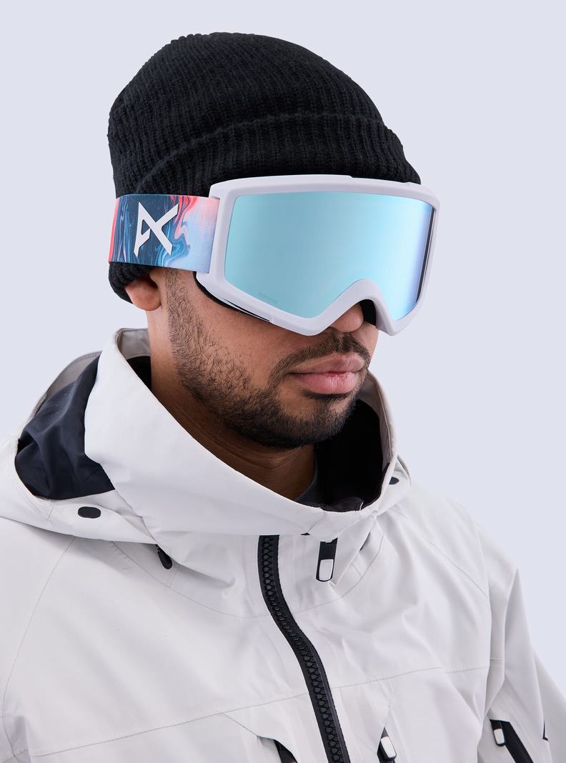 Burton Anon Helix 2.0 Perceive Goggles + Bonus Lens Skibrillen Herren Blau | 571-FWSBKJ