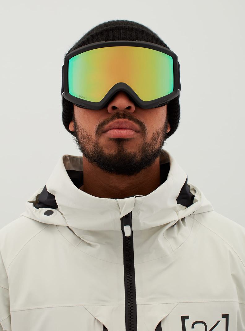 Burton Anon Helix 2.0 Perceive Goggles + Bonus Lens Skibrillen Herren Schwarz Grün | 638-DZGCHT