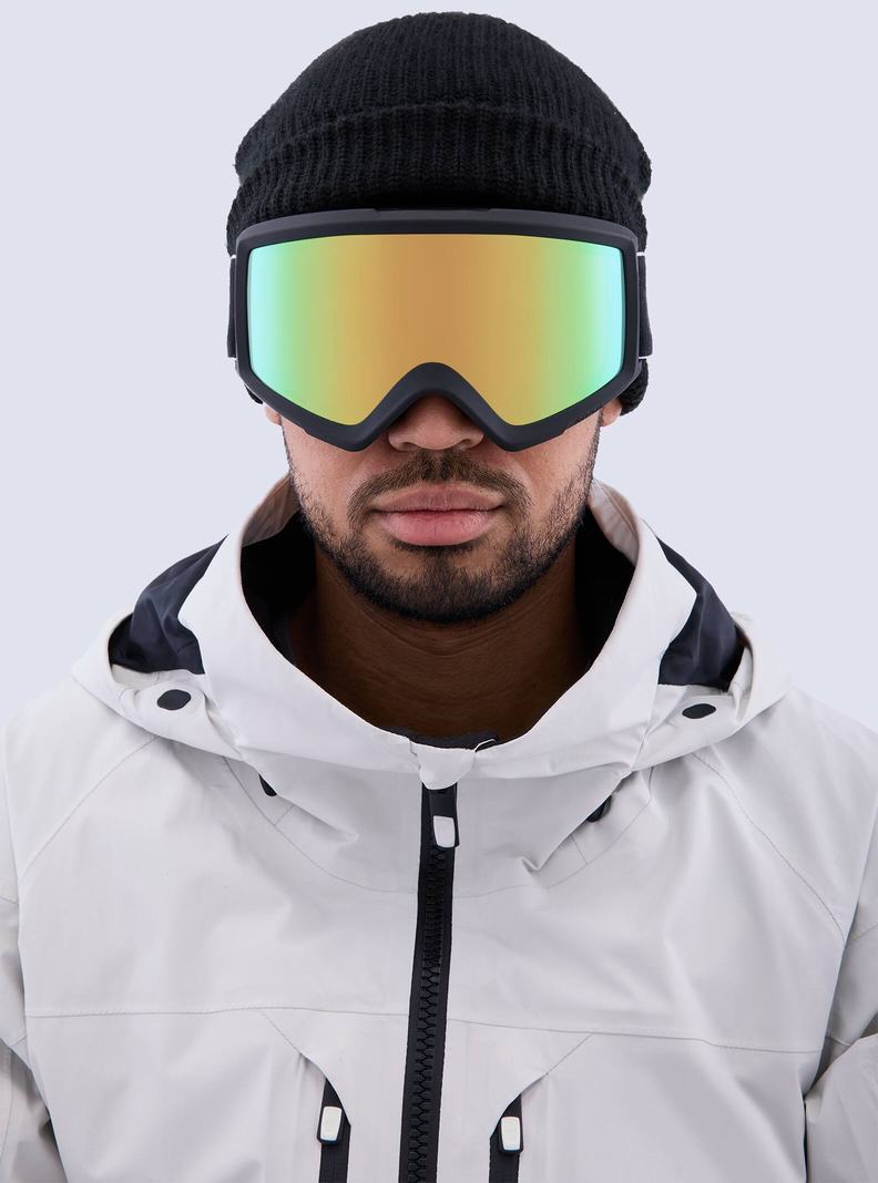 Burton Anon Helix 2.0 Perceive Goggles + Bonus Lens Skibrillen Damen Schwarz Grün | 987-IUYESD