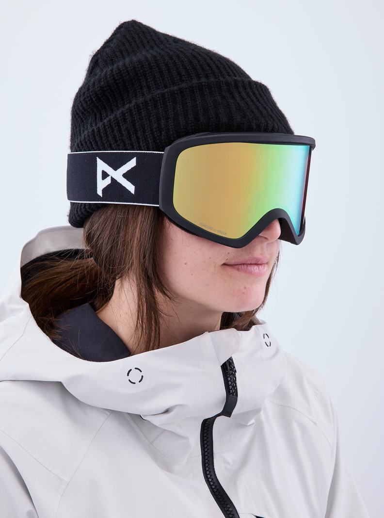 Burton Anon Insight Goggles + Bonus Lens Skibrillen Herren Schwarz Grün | 139-SQGRFY
