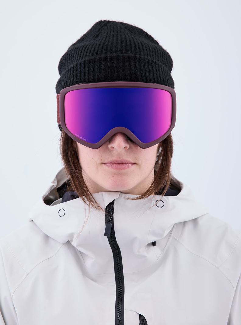 Burton Anon Insight Goggles + Bonus Lens Skibrillen Herren Orange Rot | 352-KXFWNV