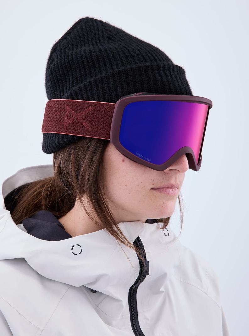 Burton Anon Insight Goggles + Bonus Lens Skibrillen Herren Orange Rot | 352-KXFWNV