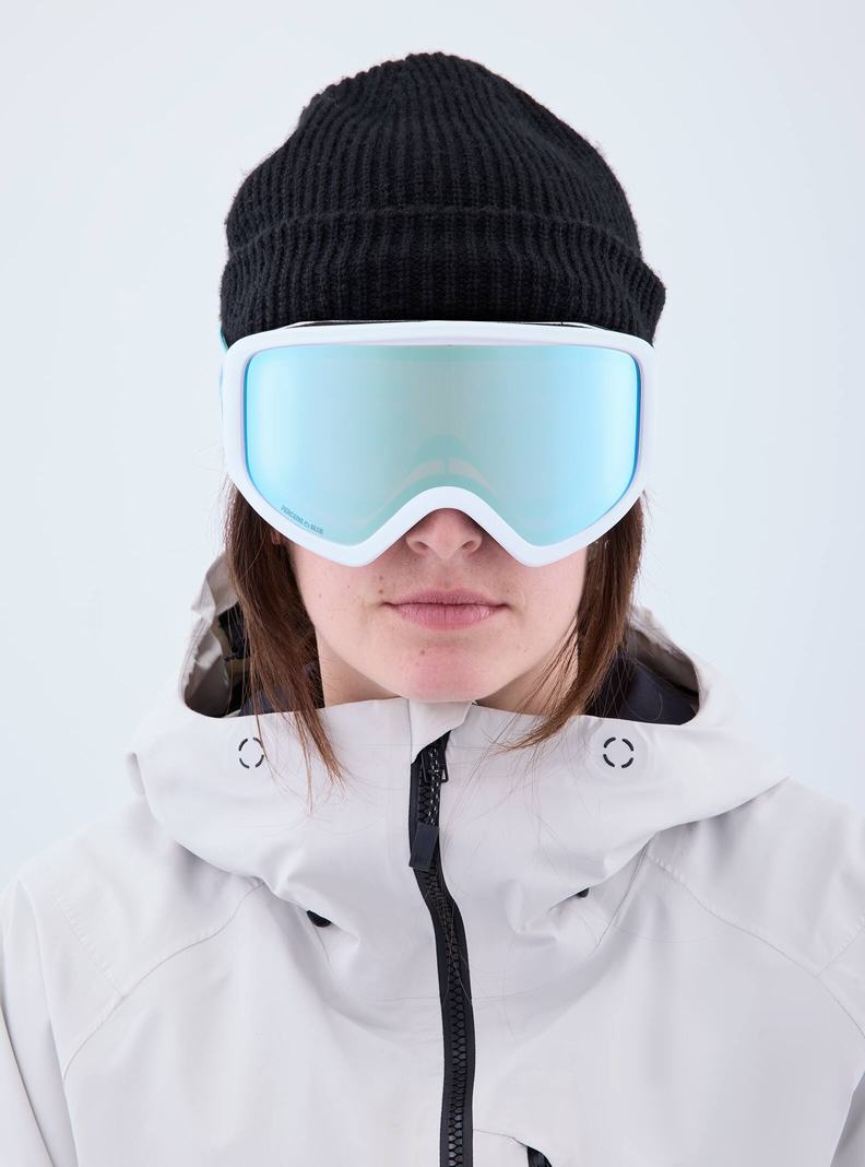 Burton Anon Insight Goggles + Bonus Lens Skibrillen Herren Weiß Blau | 497-AVFWET