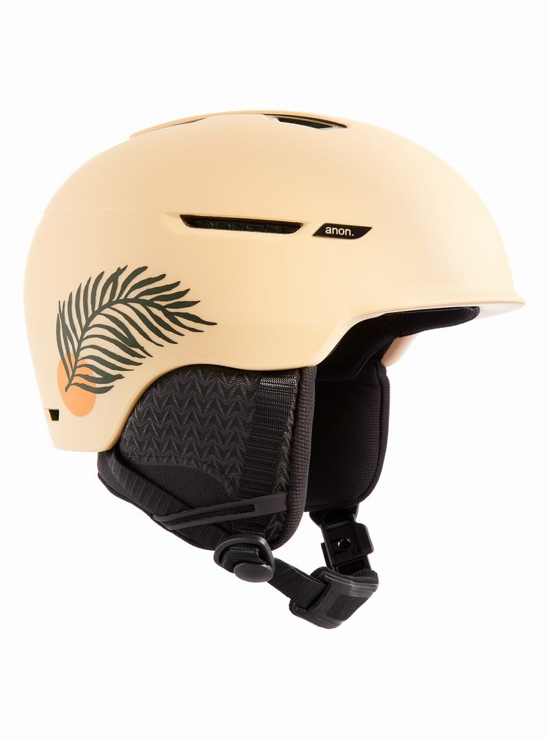 Burton Anon Logan WaveCel Skihelm Herren Beige | 197-VWIAQE