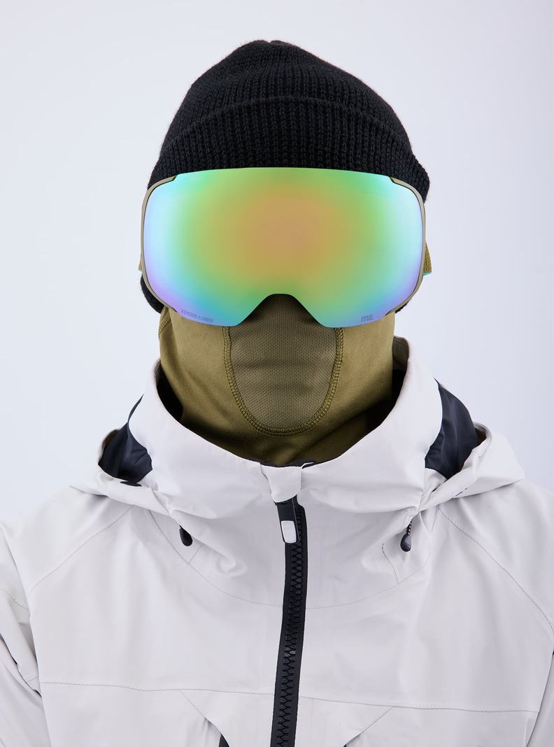 Burton Anon M2 Goggles + Bonus Lens + MFI® Face Mask Skibrillen Damen Grün Rosa | 318-KIRDNG