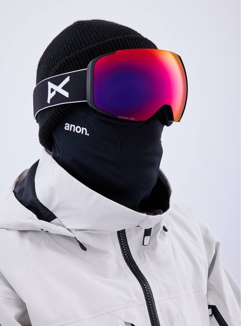 Burton Anon M2 Goggles + Bonus Lens + MFI® Face Mask Skibrillen Damen Schwarz Orange Rot | 347-GMEPWN