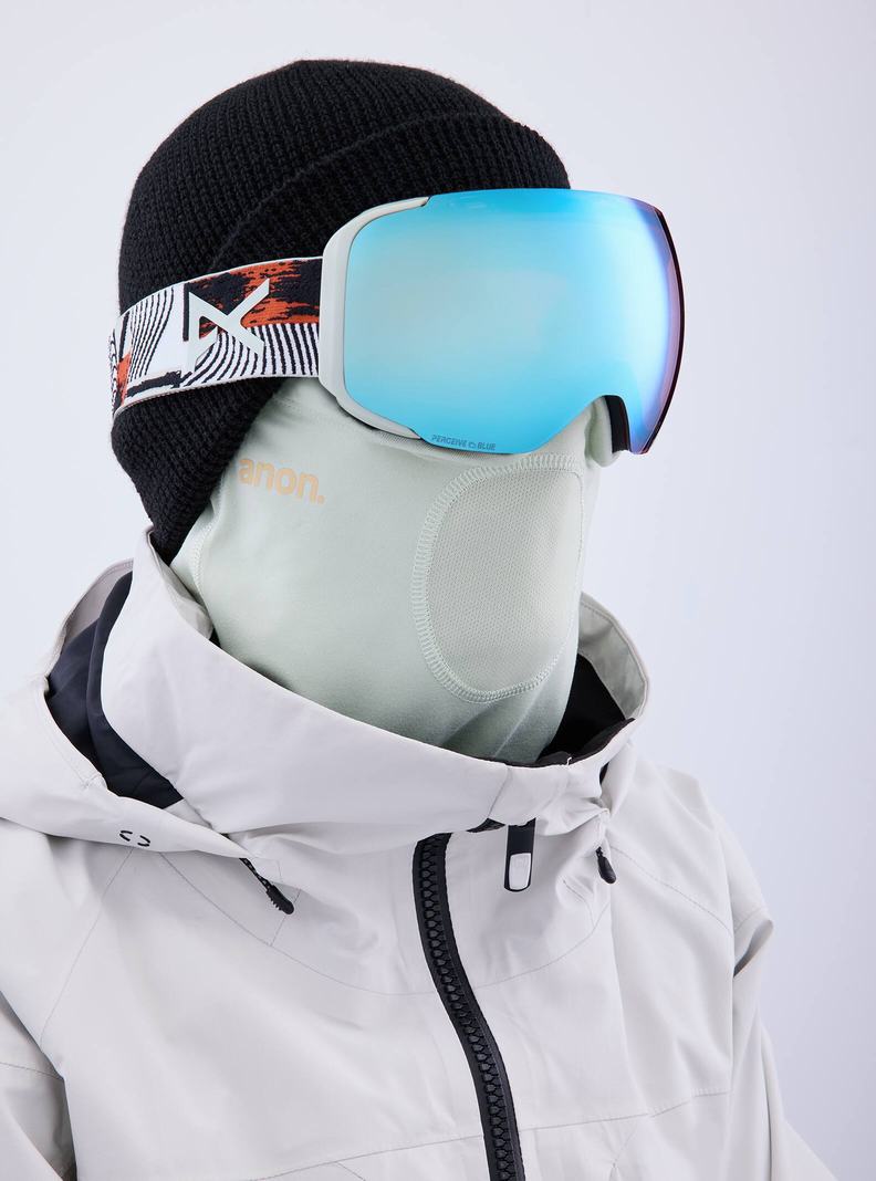 Burton Anon M2 Goggles + Bonus Lens + MFI® Face Mask Skibrillen Damen Blau Rosa | 702-IKJPCX