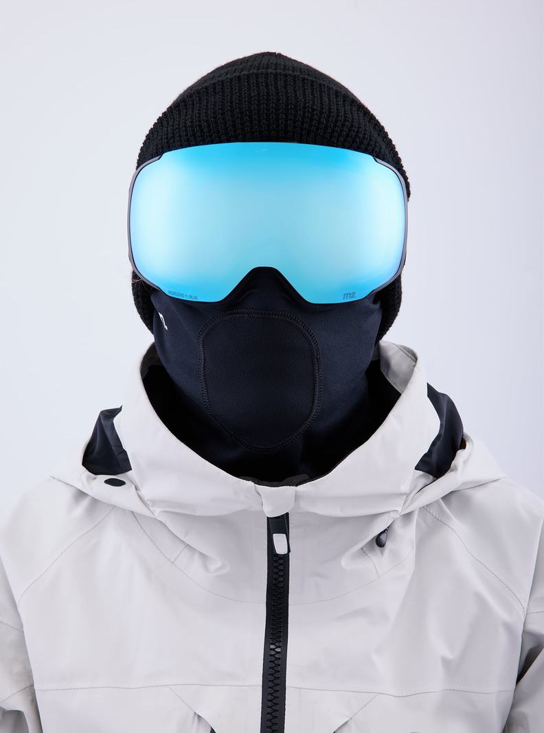 Burton Anon M2 Goggles + Bonus Lens + MFI® Face Mask Skibrillen Damen Schwarz Blau Rosa | 857-SIPDTW