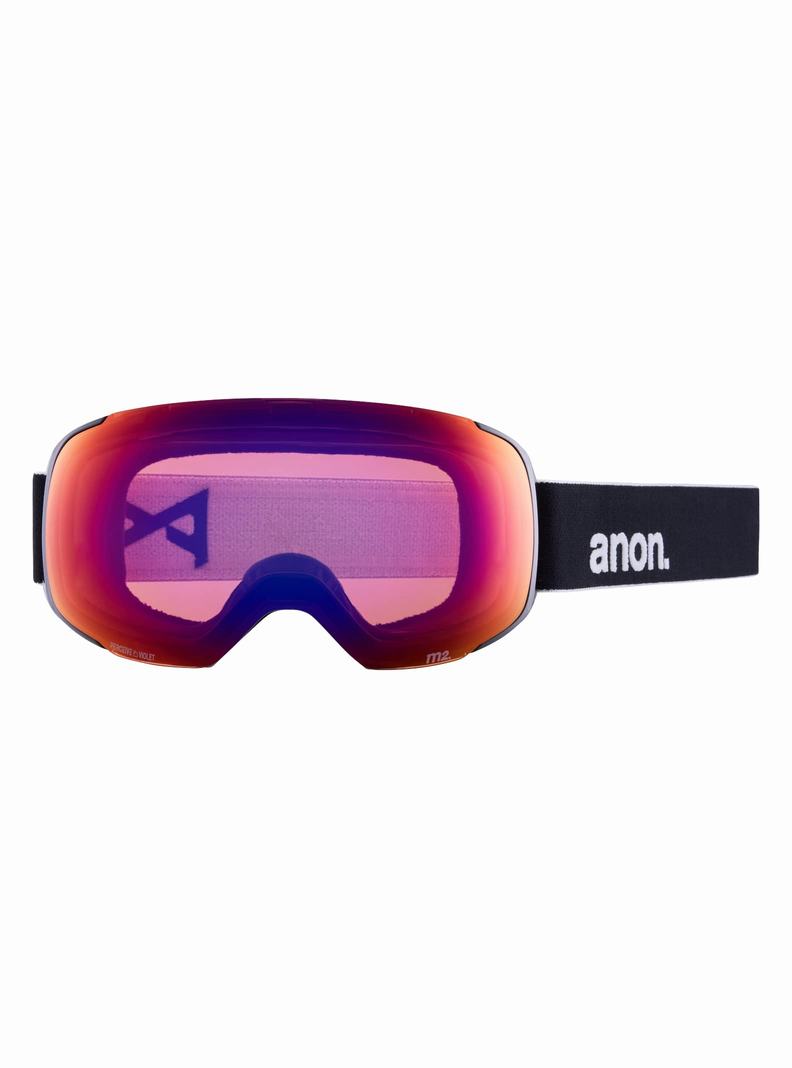 Burton Anon M2 Goggles (Polarized) + Bonus Lens Skibrillen Damen Schwarz Lila | 126-OCUREG