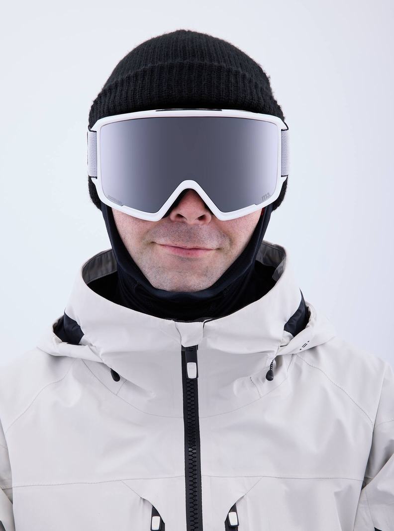 Burton Anon M3 Goggles + Bonus Lens + MFI® Face Mask Skibrillen Damen Weiß Orange Schwarz Lila | 024-IWYSGR