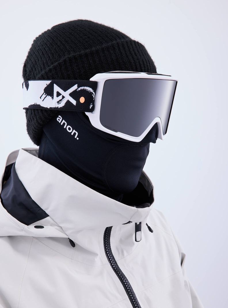 Burton Anon M3 Goggles + Bonus Lens + MFI® Face Mask Skibrillen Herren Orange Schwarz Lila | 170-DKRVIW