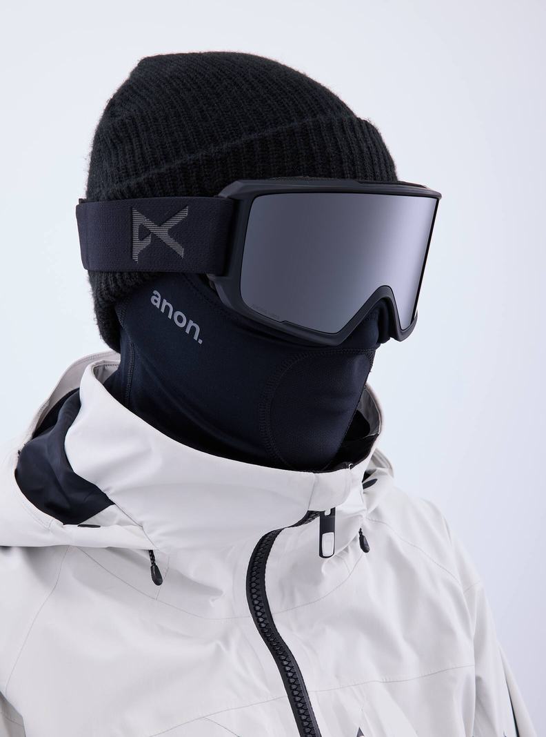 Burton Anon M3 Goggles + Bonus Lens + MFI® Face Mask Skibrillen Herren Orange Schwarz Lila | 364-AYRHLT