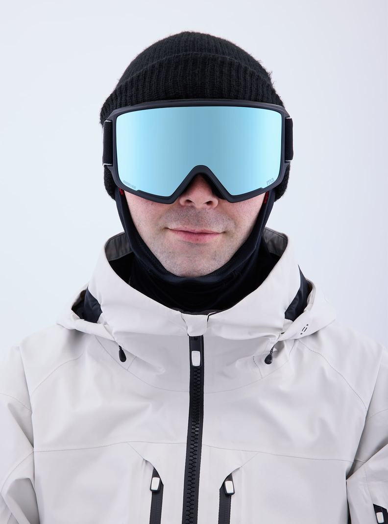 Burton Anon M3 Goggles + Bonus Lens + MFI® Face Mask Skibrillen Herren Schwarz Blau Rosa | 610-NBDQRX