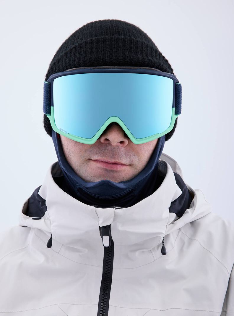 Burton Anon M3 Goggles + Bonus Lens + MFI® Face Mask Skibrillen Herren Navy Blau Rosa | 652-FXVQTI