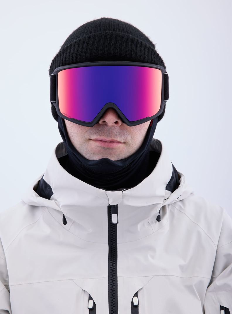 Burton Anon M3 Goggles + Bonus Lens + MFI® Face Mask Skibrillen Damen Schwarz Orange Rot | 672-GDAEKL