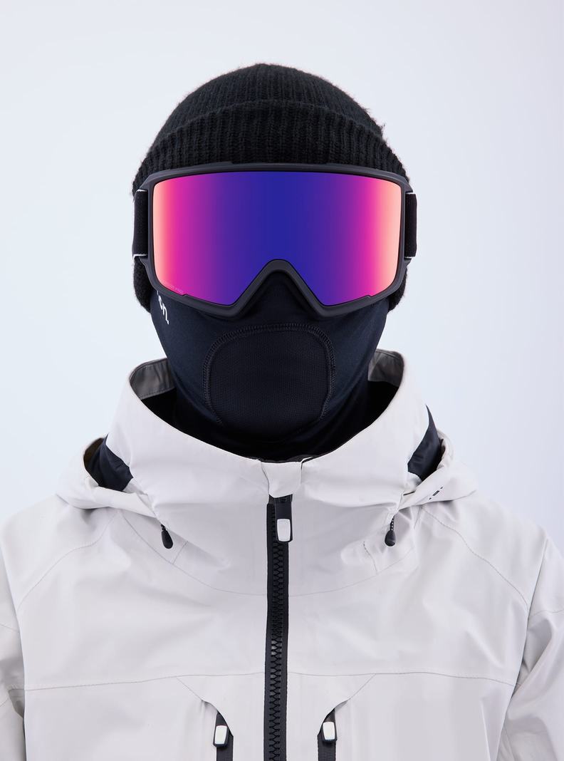 Burton Anon M3 Goggles + Bonus Lens + MFI® Face Mask Skibrillen Herren Schwarz Orange Rot | 704-IVQMAS