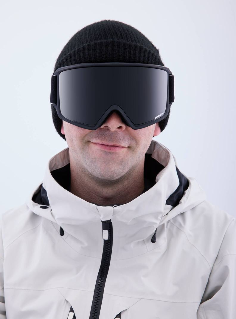 Burton Anon M3 Goggles (Polarized) + Bonus Lens Skibrillen Herren Schwarz Lila | 801-DTXCLE