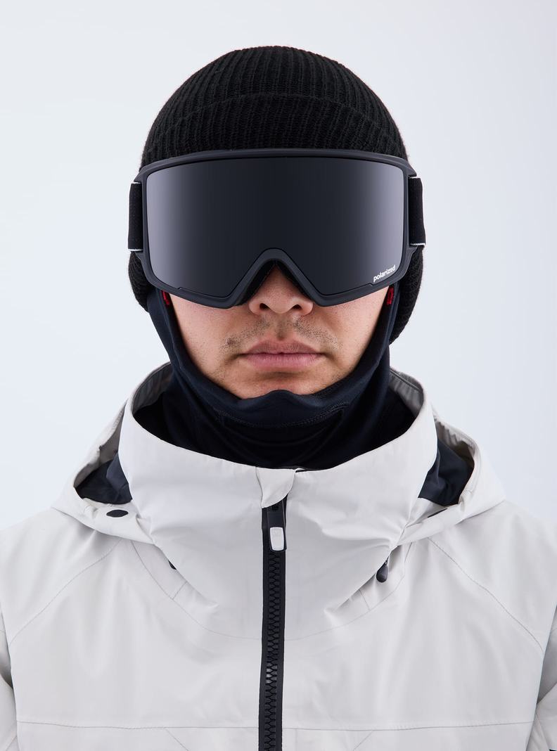 Burton Anon M3 Low Bridge Fit Goggles (Polarized) + Bonus Lens Skibrillen Herren Schwarz Lila | 862-WLCNQA