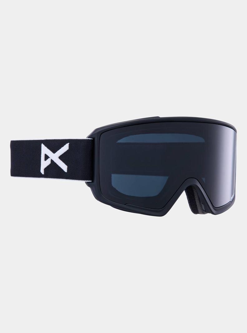 Burton Anon M3 Low Bridge Fit Goggles (Polarized) + Bonus Lens Skibrillen Herren Schwarz Lila | 862-WLCNQA