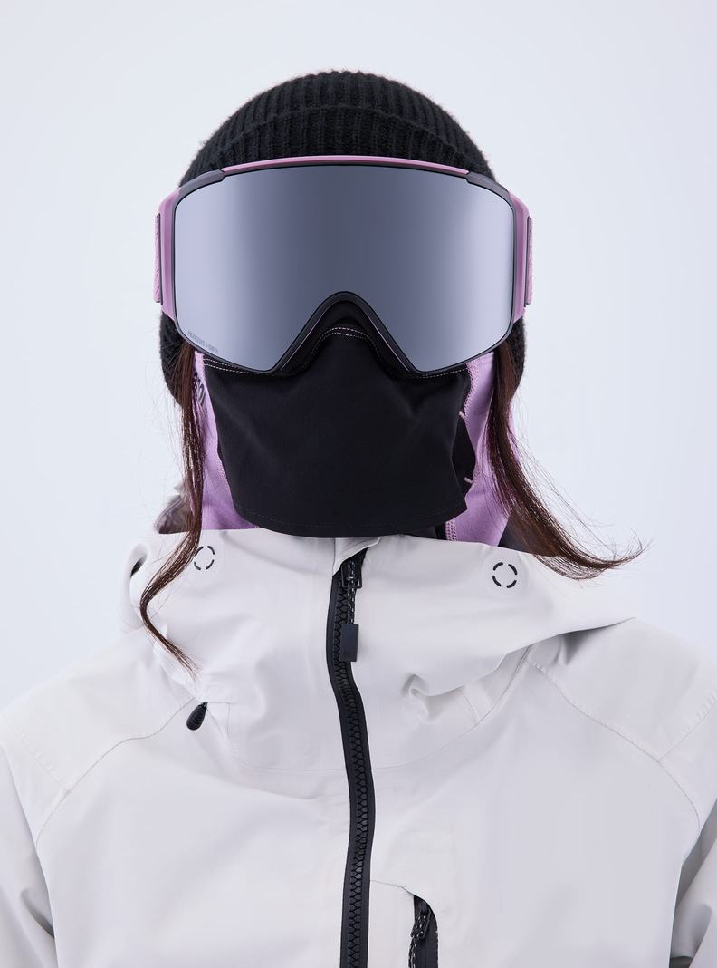 Burton Anon M4S Goggles (Cylindrical) + Bonus Lens + MFI® Face Mask Skibrillen Damen Lila Orange Schwarz | 129-VANMHC