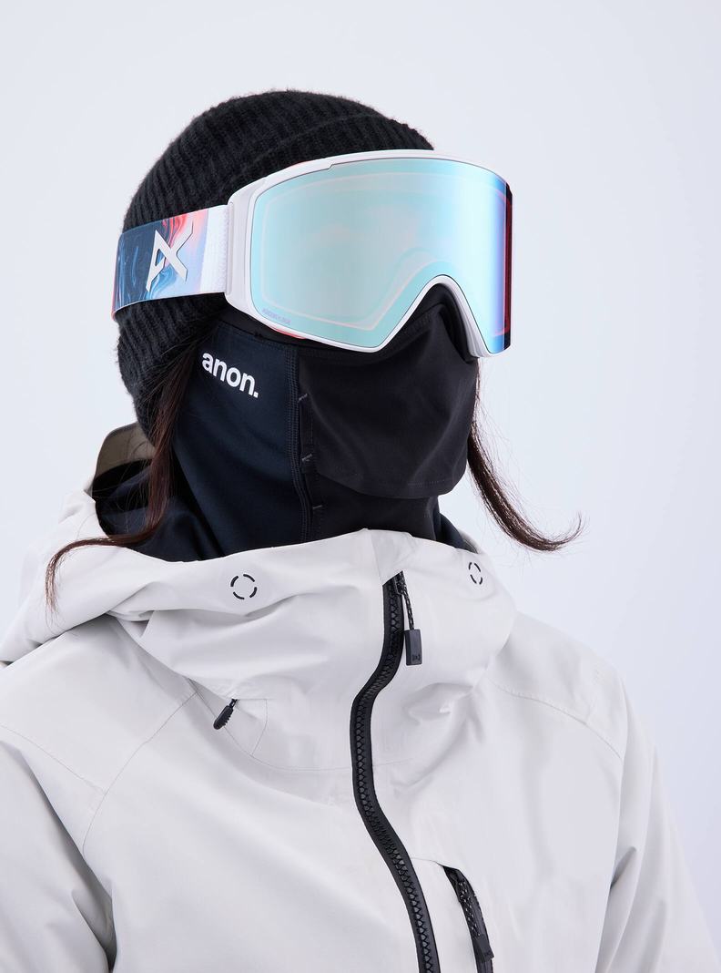 Burton Anon M4S Goggles (Cylindrical) + Bonus Lens + MFI® Face Mask Skibrillen Herren Orange | 495-NTRGVP