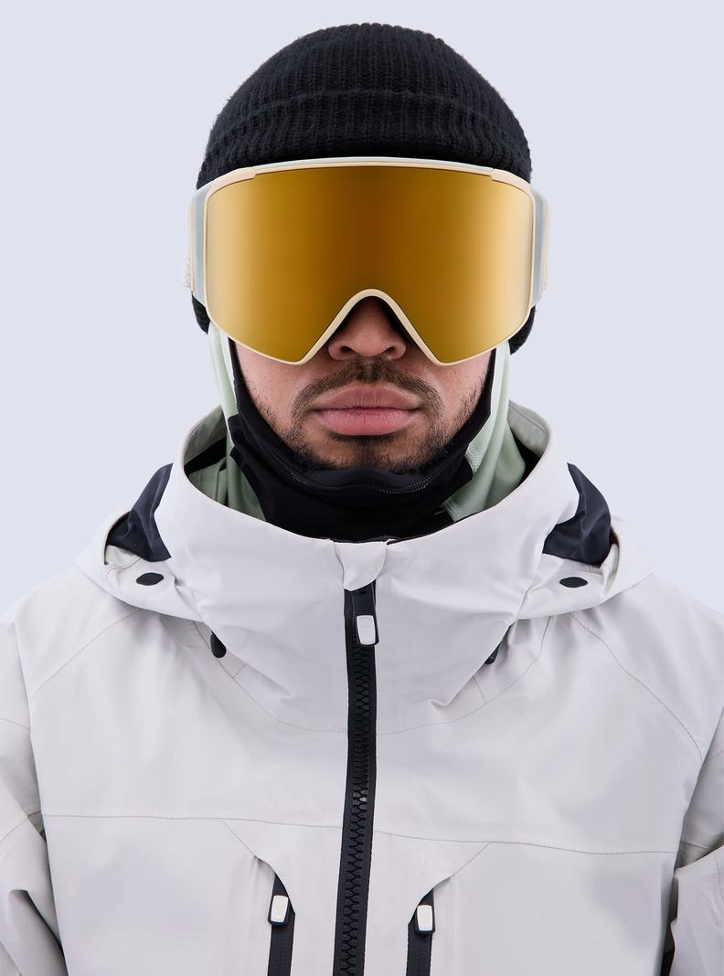 Burton Anon M4S Goggles (Cylindrical) + Bonus Lens + MFI® Face Mask Skibrillen Damen Orange Schwarz Lila | 548-TKQPBX