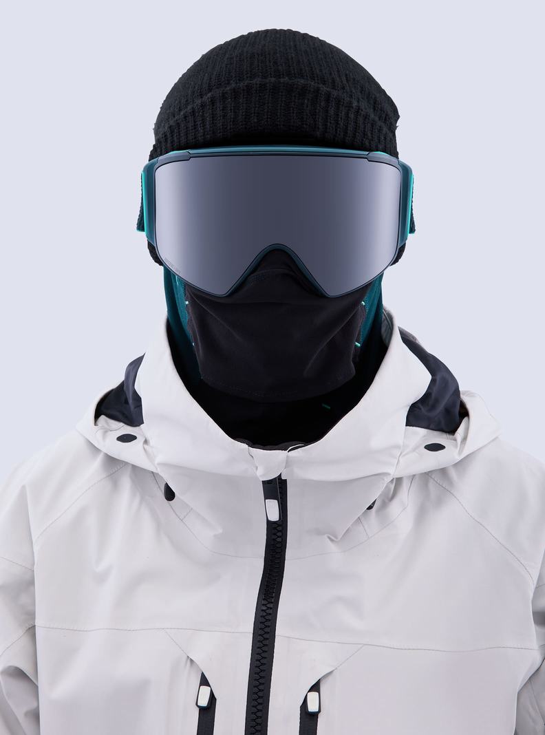 Burton Anon M4S Goggles (Cylindrical) + Bonus Lens + MFI® Face Mask Skibrillen Damen Schwarz Orange Rot | 584-JPBMAY