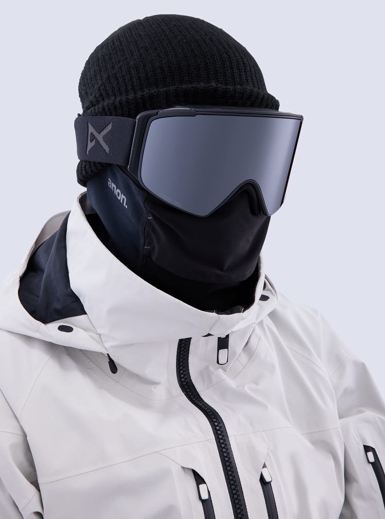 Burton Anon M4S Goggles (Cylindrical) + Bonus Lens + MFI® Face Mask Skibrillen Damen Orange Schwarz Lila | 813-KLDVFN