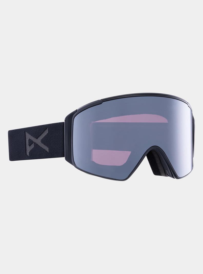 Burton Anon M4S Goggles (Cylindrical) + Bonus Lens + MFI® Face Mask Skibrillen Damen Orange Schwarz Lila | 813-KLDVFN